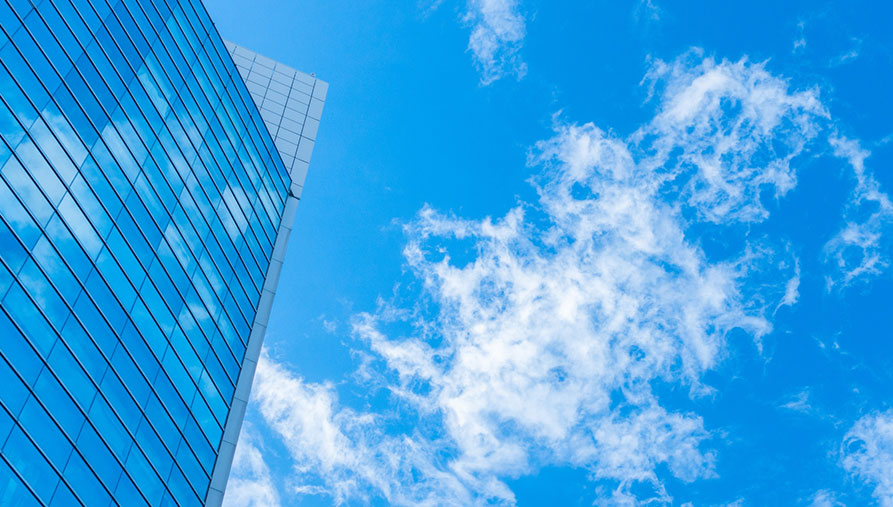 ビルと青空の風景